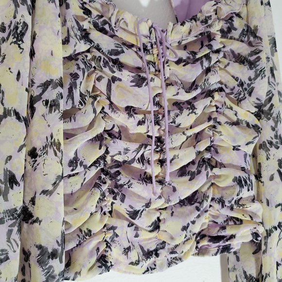 Free people Mabel Printed Blouse M - Picture 8 of 9